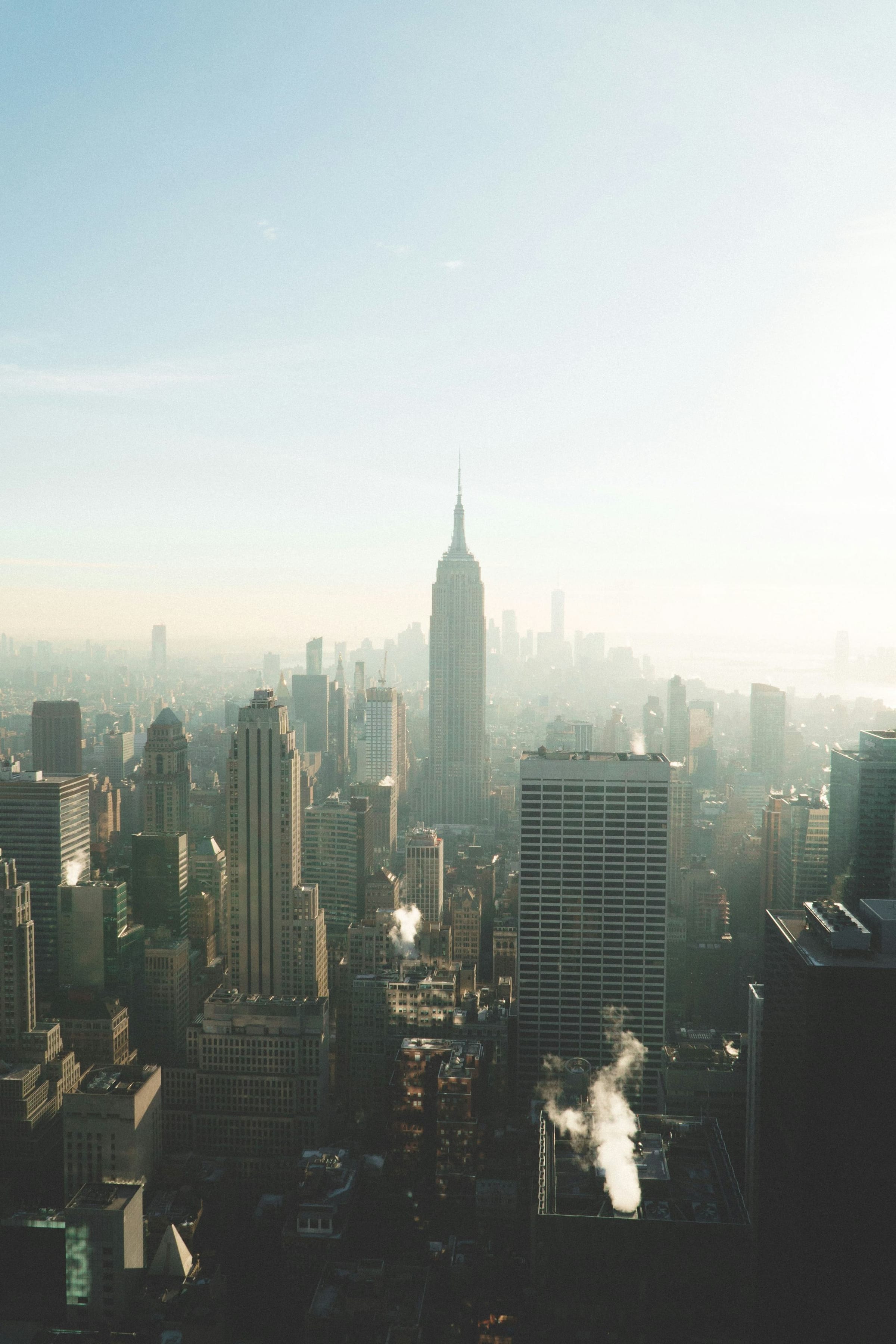 New York City foggy